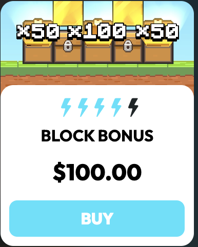 MineDrop Block Bonus Auswahl